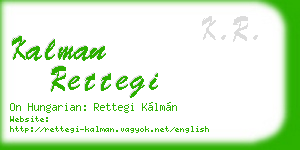 kalman rettegi business card