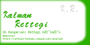 kalman rettegi business card